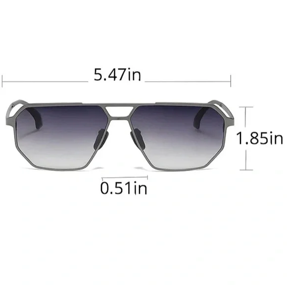 NWT! Titanium Sunglasses Silver Gray with Black Case - Picture 11 of 12